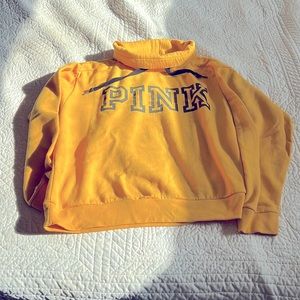 Pink cowl neck sweatshirt